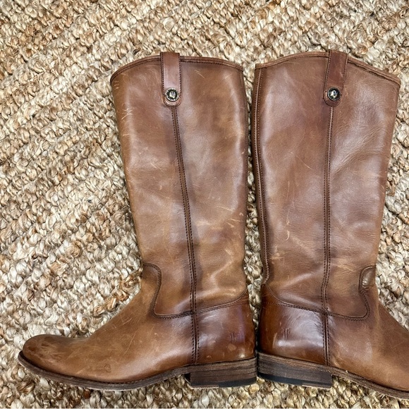 FRYE Melissa Inside Zip Boot COGNAC 7.5 - Picture 3 of 16